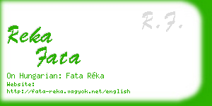 reka fata business card